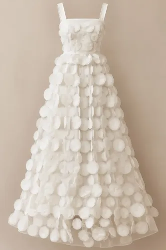 Vestido de noiva e/ou Réveillon branco com aplicações 3d . Belíssimo 