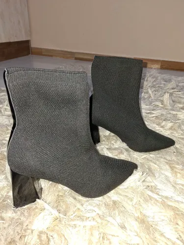 BOTA MEIA KNIT BEBECÊ PRETA