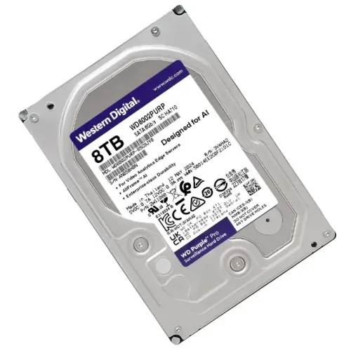 HD 8TB Wester Digital Purple Pro Sata III WD8002PURP - Novo 1 ANO garantia - Nexo Store
