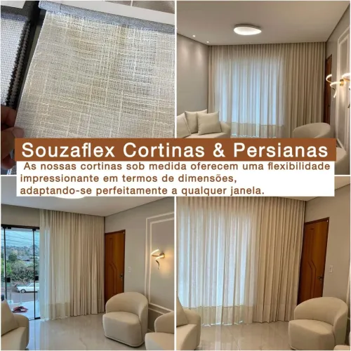 Cortinas do teto ao chão. Rica em Charme e estética