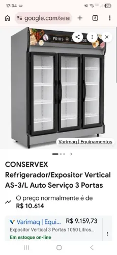 Expositor de frios e laticinios 