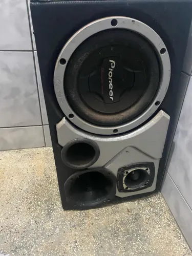 Caixa Trio Automotiva Pioneer Champion 12? + Corneta e Tweeter