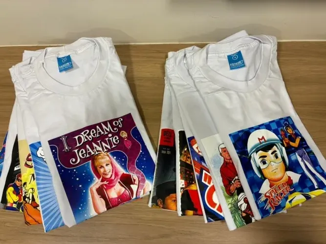 Camisetas Algodão Retrô Estampada Desenhos Antigos Unissex Tamanho G