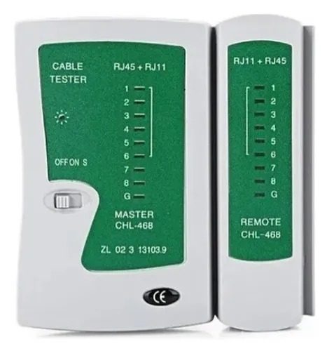 Testador De Cabo De Rede RJ45 RJ11 LED Teste Profissional Portátil