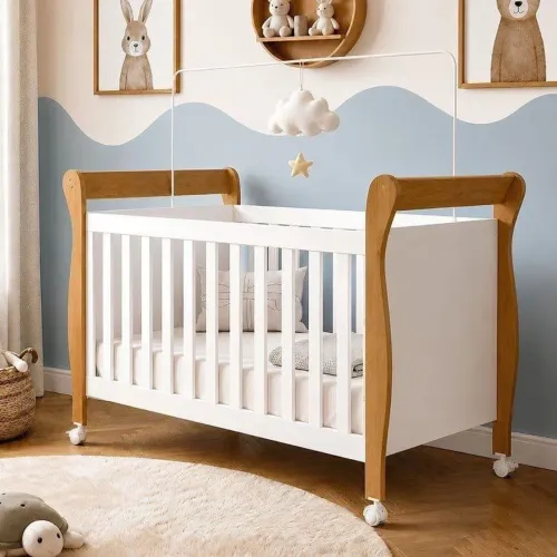 Mini berço slim 100% mdf seminovo