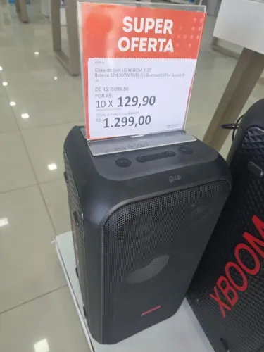 Caixa de som Lg XBOOM XL5T bateria 12h 200w