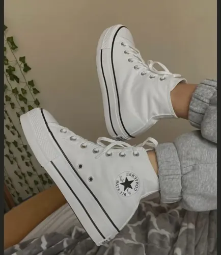 Tênis All star branco , cano alto 36