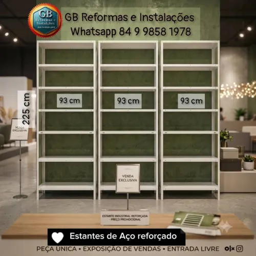 ESTANTES PRATELEIRAS DE AÇO 