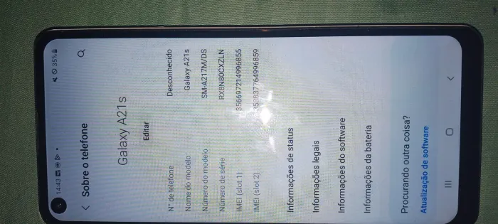 Samsung A21s pra hoje