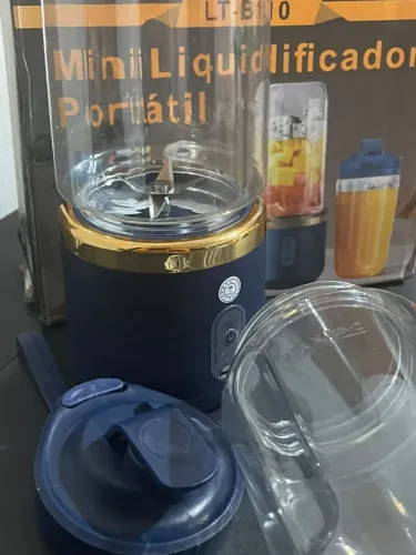 Mini liquidificador Azul 400 ML 2 copos NOVO