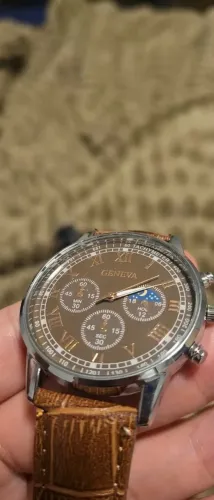 Relógio Masculino Geneva - Novo e Elegante