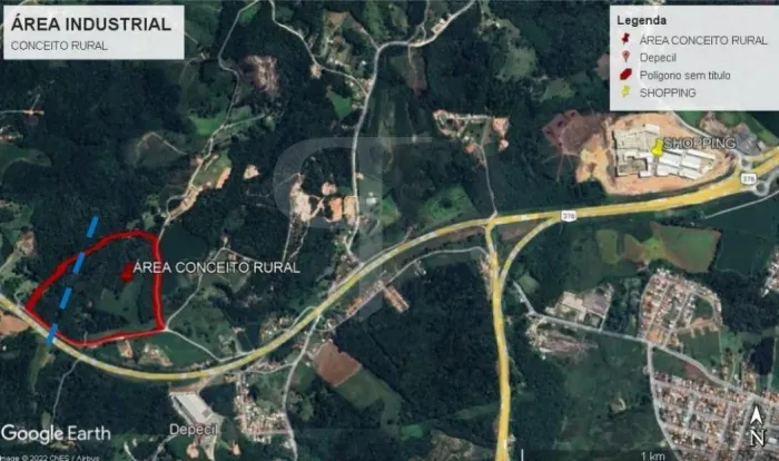 Terreno Industrial em Campo Largo 131.000 m na BR-376 Itaqui de Cima