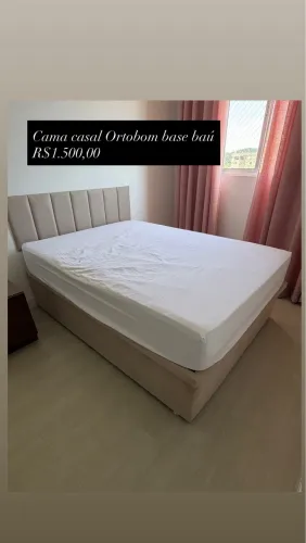Cama Box casal base baú