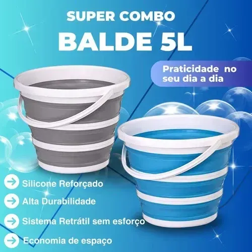 Balde retrátil 5 litros (entregamos)