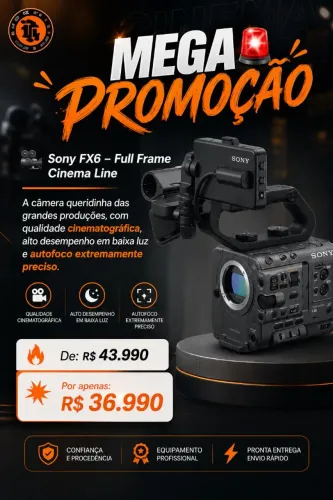 Sony FX6 Cinema Line Full Frame 4K Profissional
