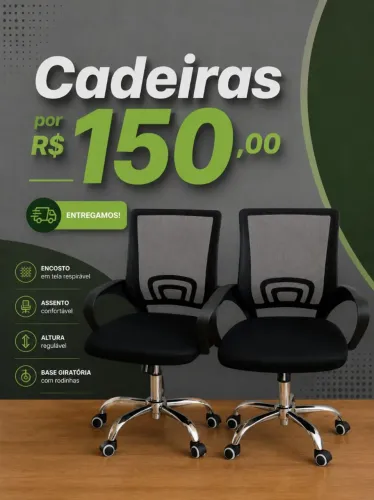 Cadeira de Escritório NOVAS PROMOÇÃO 