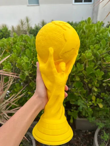 Troféu copa do mundo tamanho real