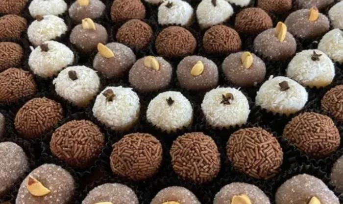 Docinho festa, cento brigadeiro e branquinho