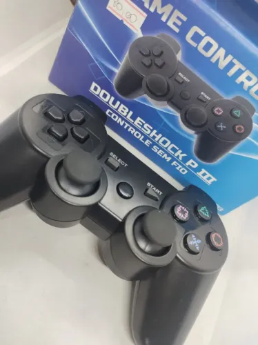 Controle Wireless Doubleshock P3 para PlayStation 3 com Analógicos e Vibração