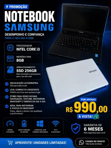 Notebook Samsung i3