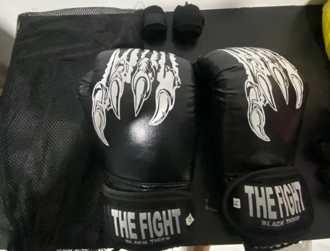 Luva boxe muay thai 14oz + bandagem 