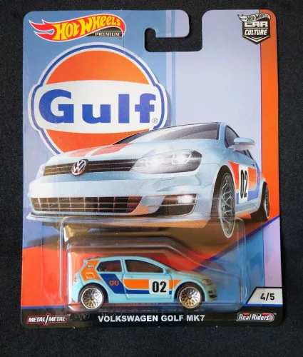 Hot Wheels Premium Volkswagen Golf MK7 Gulf!