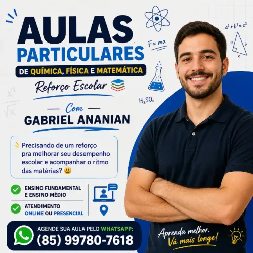 Aula Particular de Química, Física e Matemática - Reforço Escolar