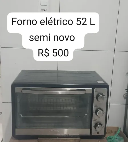 Vende-se um Forno elétrico de 52 L semi novo