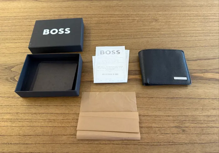 Carteira Couro Legítimo Hugo Boss - Original - Completo