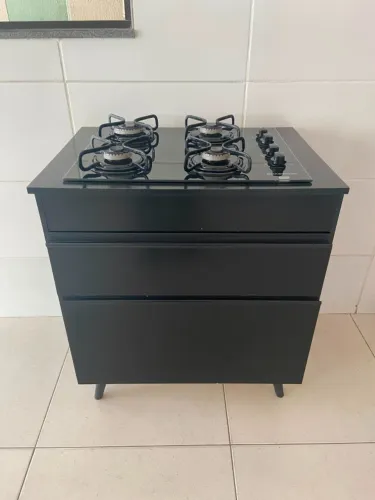 Cooktop 4 bocas com móvel