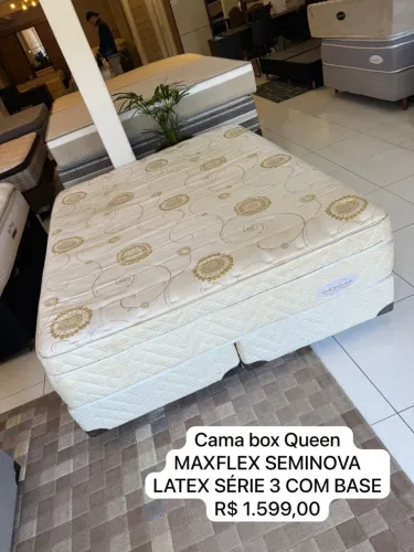 Colchão Queen MAXFLEX LATEX SEMINOVO - Entrego! 