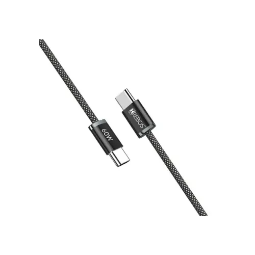 Cabo Usb-c x Usb-c 60w 1,5m Pure Charge Hrebos Cb-385c *ENTREGA GRÁTIS*