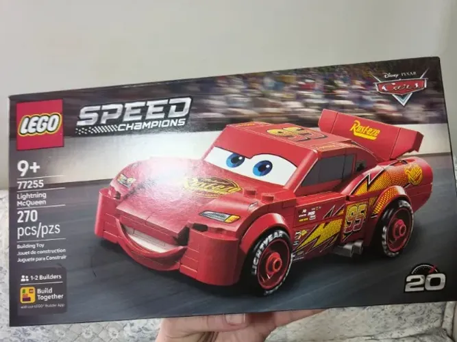 LEGO Speed Champions Lightning McQueen 77255 - Cars Disney Pixar - 270 Peças - Novo Lacrad