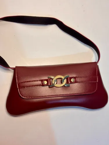 Bolsa feminina bordô/vinho lindissimaa