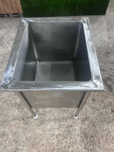 Tanque de lavar louças e industrial em 304 60x60x50