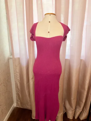 Vestido tricô modal