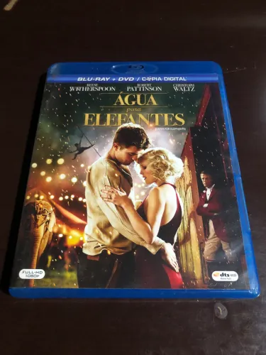 Bluray e DVD Filme Água para Elefantes Duplo