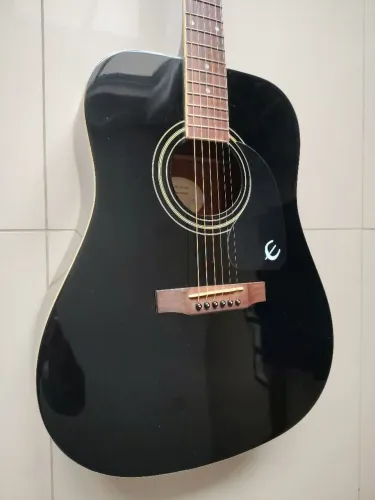 Violão Epiphone DR 100 Ebony Black acústico lindo!
