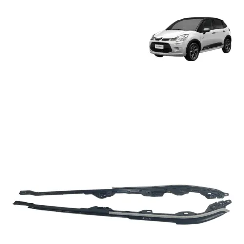 Par Moldura Trilho Teto Citroen C3 2014 S 30031 Preto