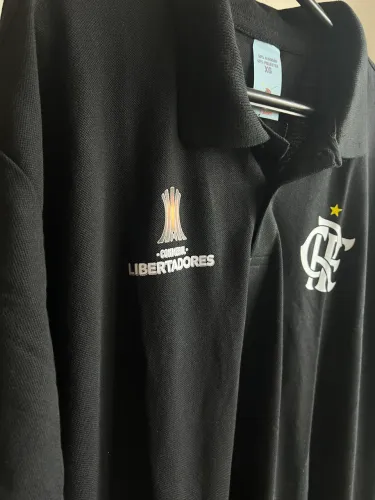 Camisa Polo Flamengo Preta - Nova, sem uso