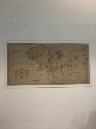 Quadro Mapa da Terra Média - mais de 2m
