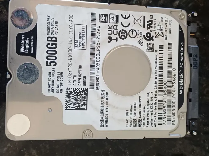 Hd 500gb samsung notebook