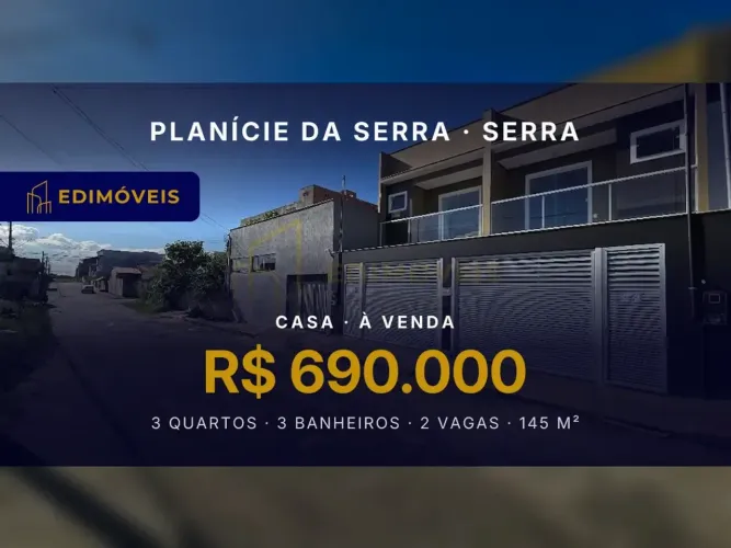 Exclusiva casa duplex em Planície da Serra, conforto e segurança para você!