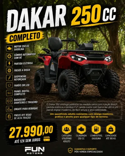 Quadriciclo 250 cc Goiânia
