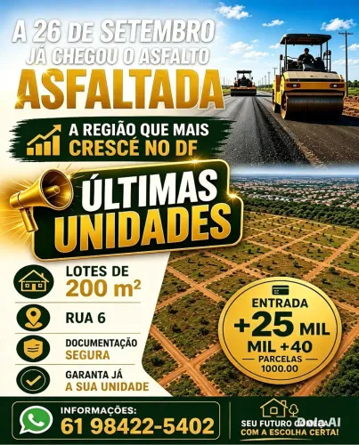 Vendo lote parcelado 26 de setembro