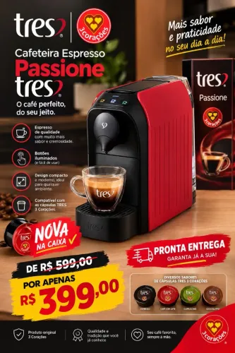 Cafeteira 3 Coração ?