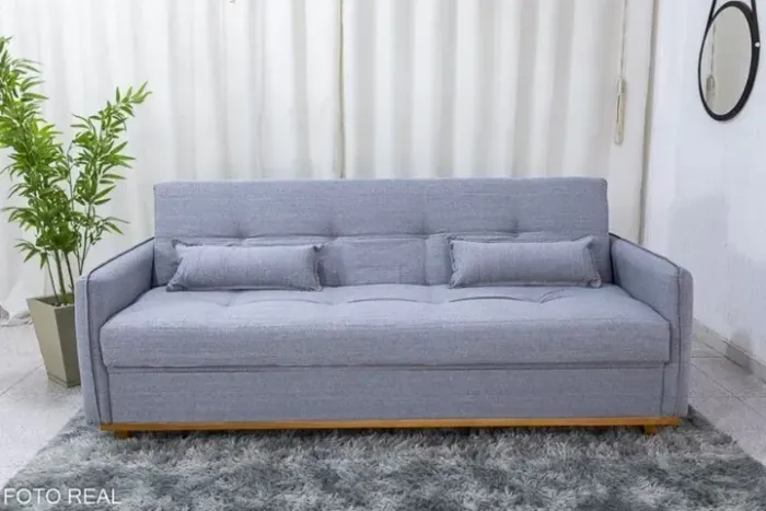 Sofá Cama Ipanema com Baú Linho 2,05m  -  Produto Novo! Pronta Entrega!