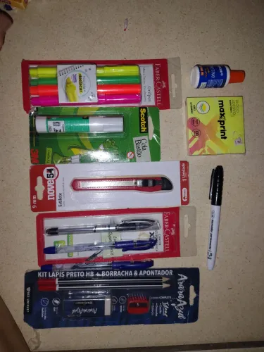 Kit papelaria para escritório 