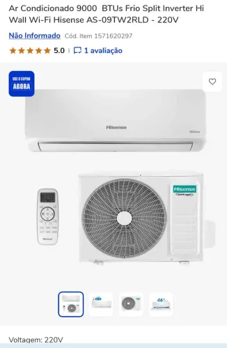 Ar condicionado novo lacrado