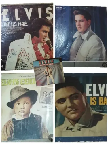 Lote 5 Lps Vinil Elvis Presley